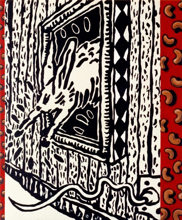 conejo . 1998 . acrylic . 125 x 150 cm