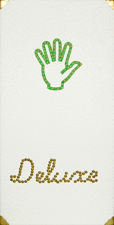 Deluxe hand . 2007 . mixed media . 40 x 80 cm
