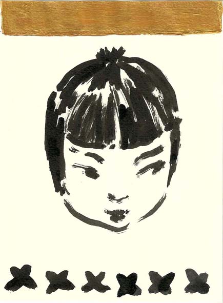 doll II . ink / acrylic . 13 x 18 cm