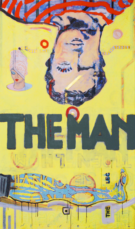 the man . 2012 . acrylic . 114 x 195 cm